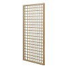 Treillis renforcé en bois maille carrée 1m x 2m - Bois naturel